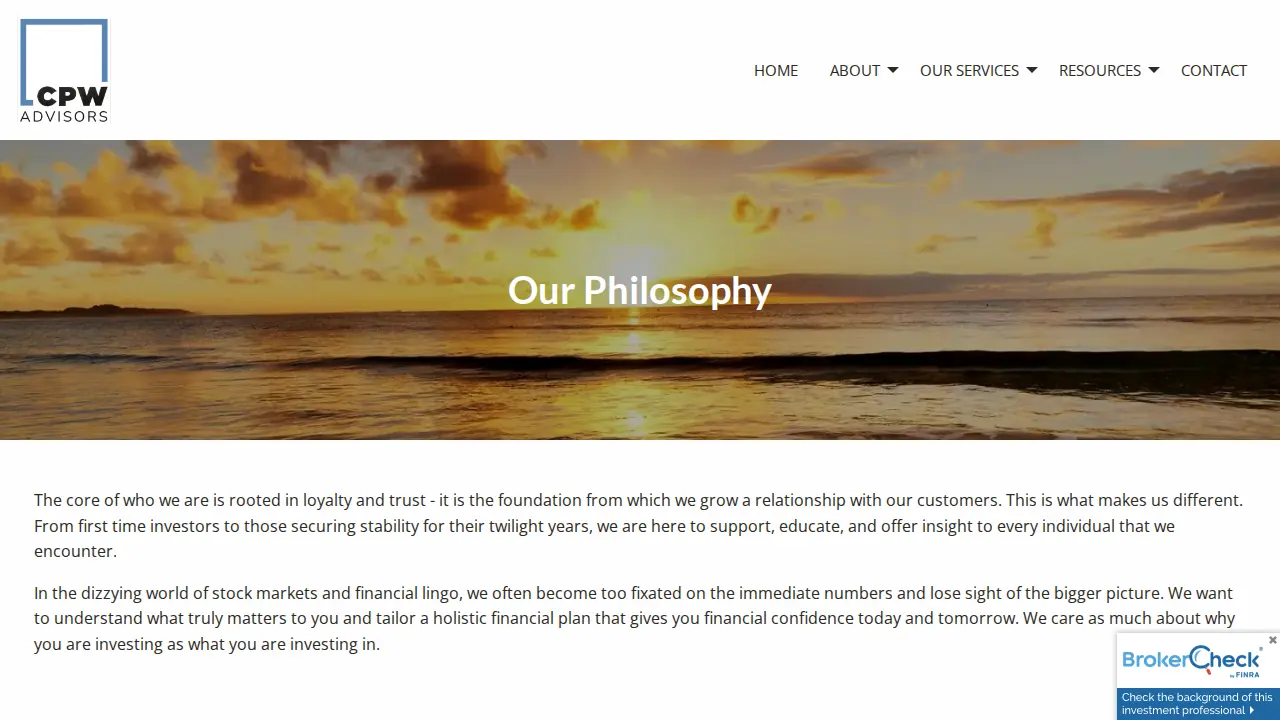 Crosby Private Wealth Advisors page