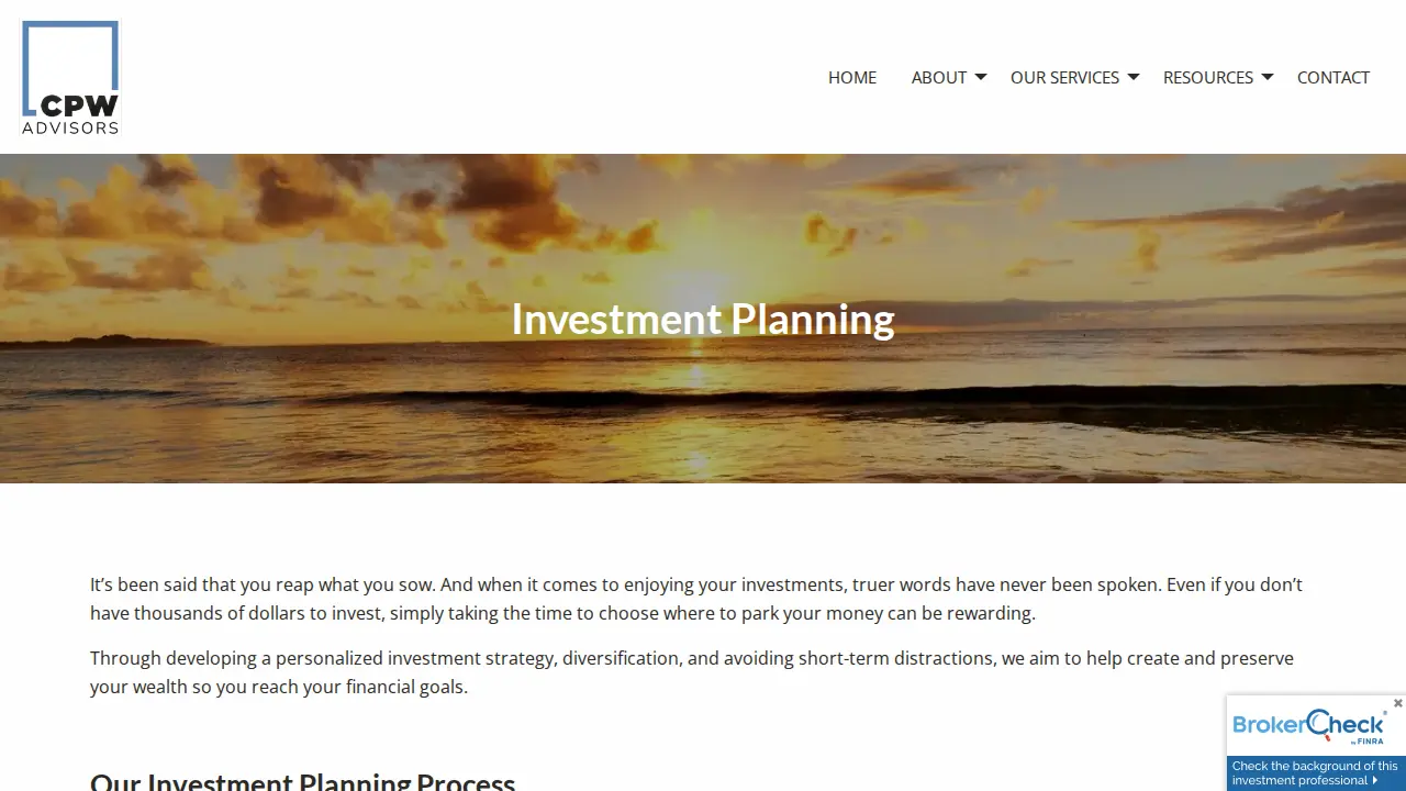 Crosby Private Wealth Advisors page