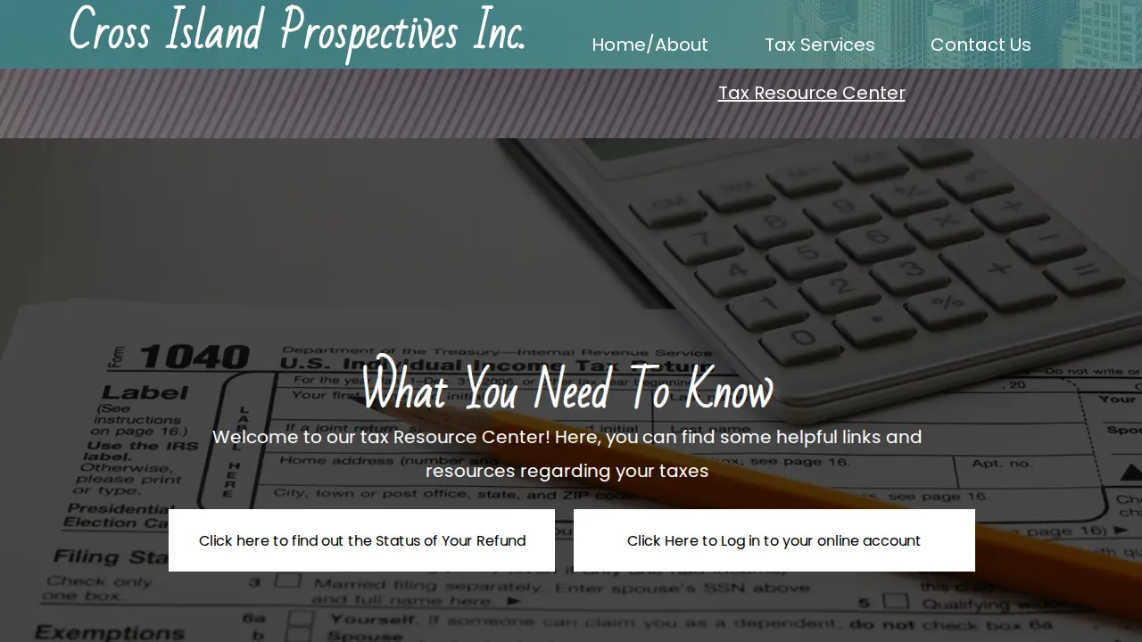 Cross Island Prospectives Inc. page