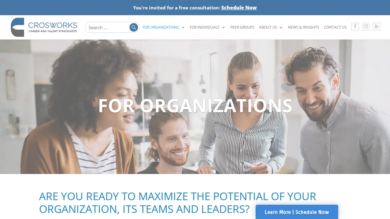 Crosworks Career & Talent Strategists page