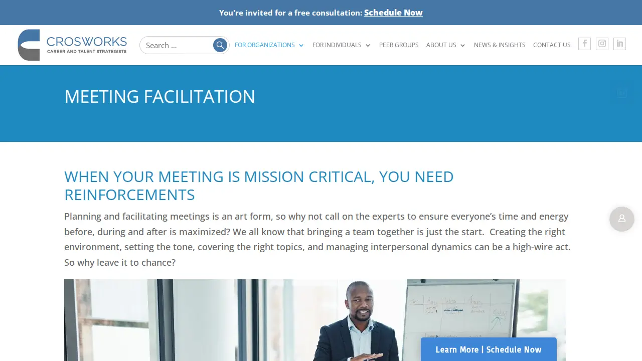 Crosworks Career & Talent Strategists page