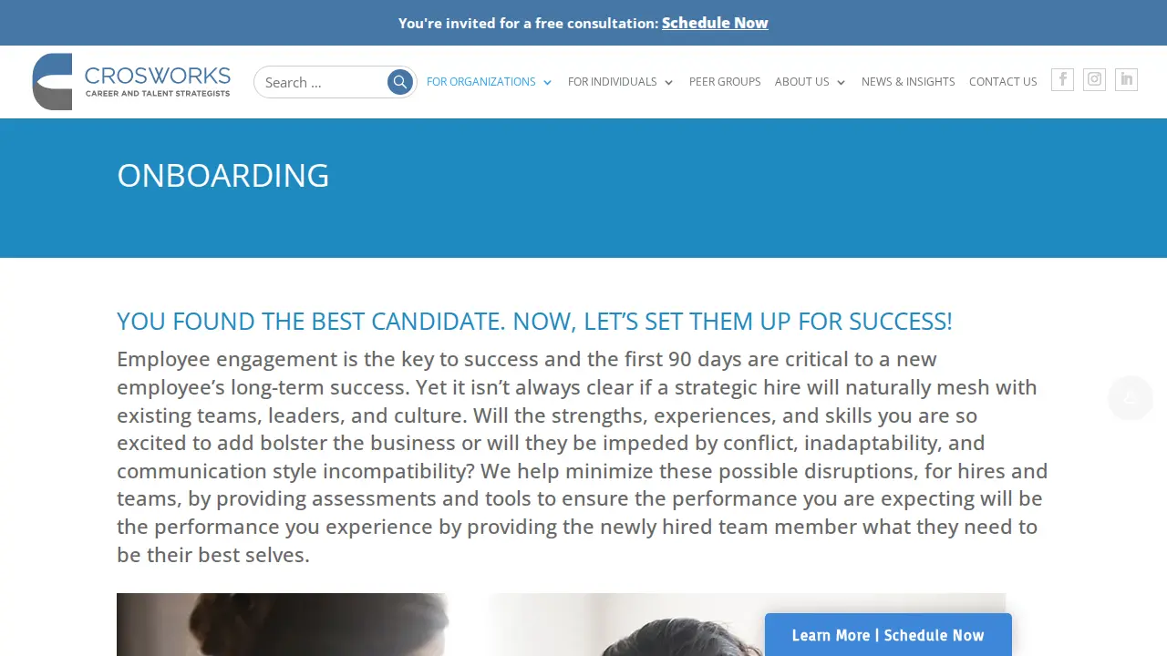Crosworks Career & Talent Strategists page