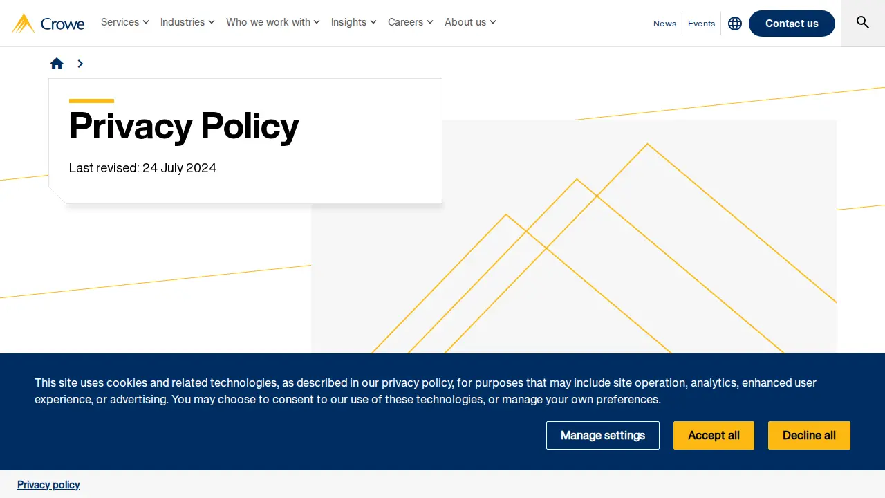 CCW Business Solutions Crowe UK page