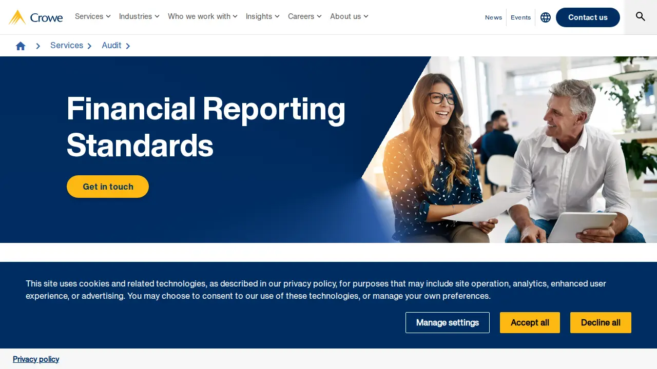 CCW Business Solutions Crowe UK page