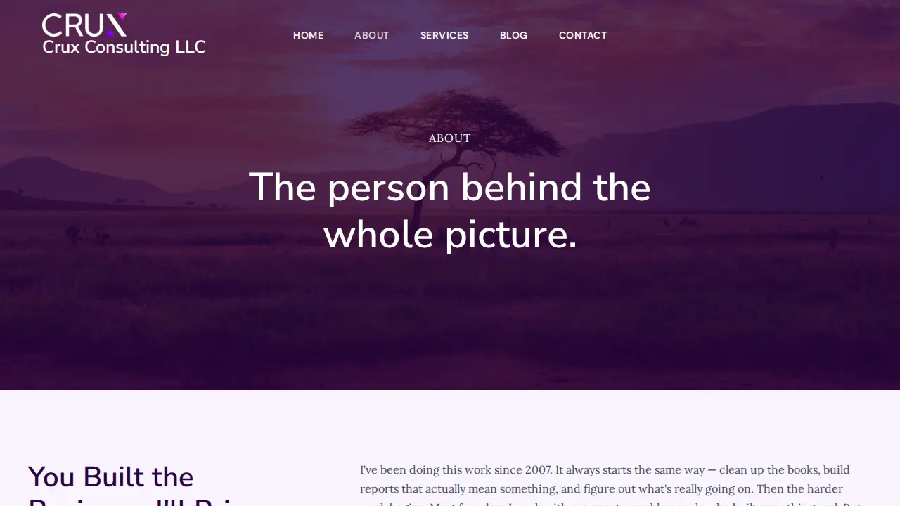 Crux Consulting LLC page