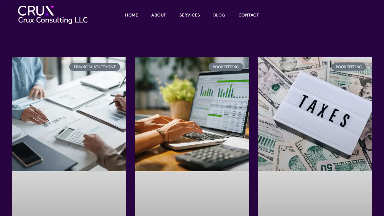 Crux Consulting LLC page