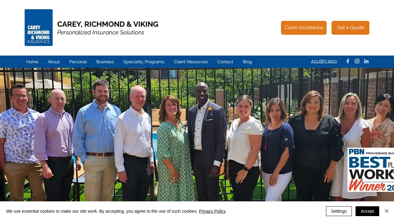 Carey, Richmond & Viking Insurance page