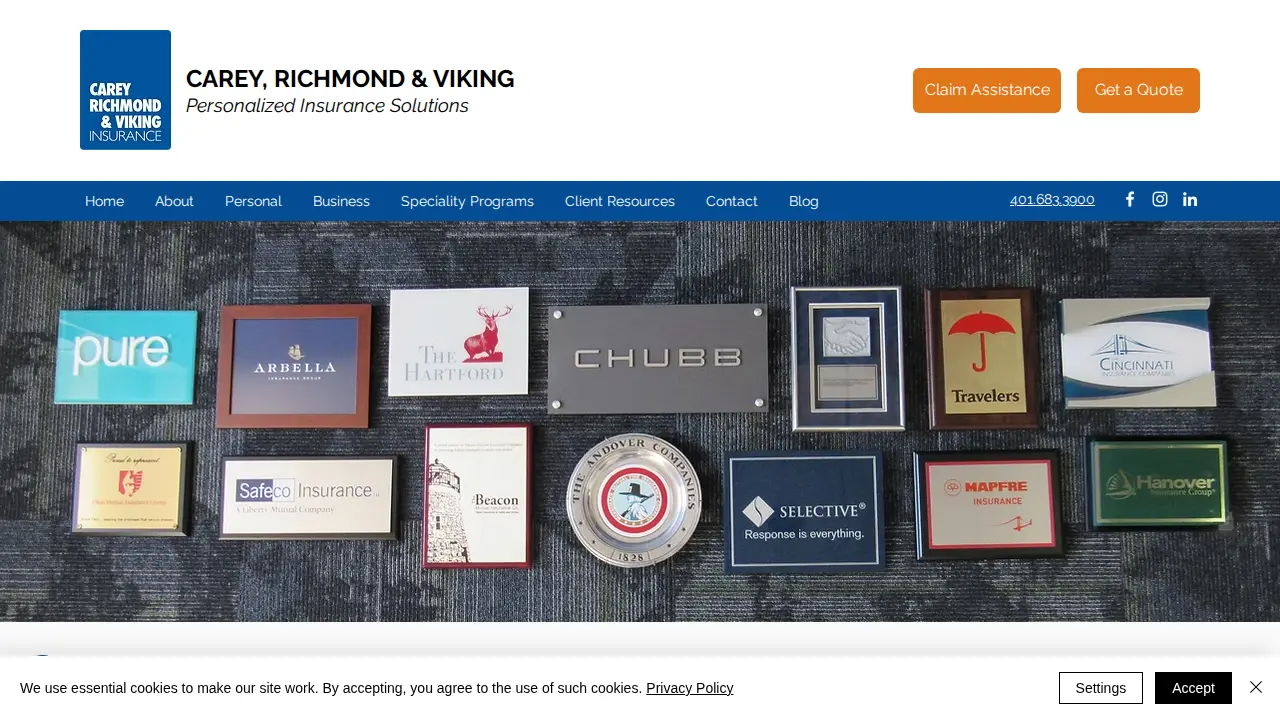 Carey, Richmond & Viking Insurance page