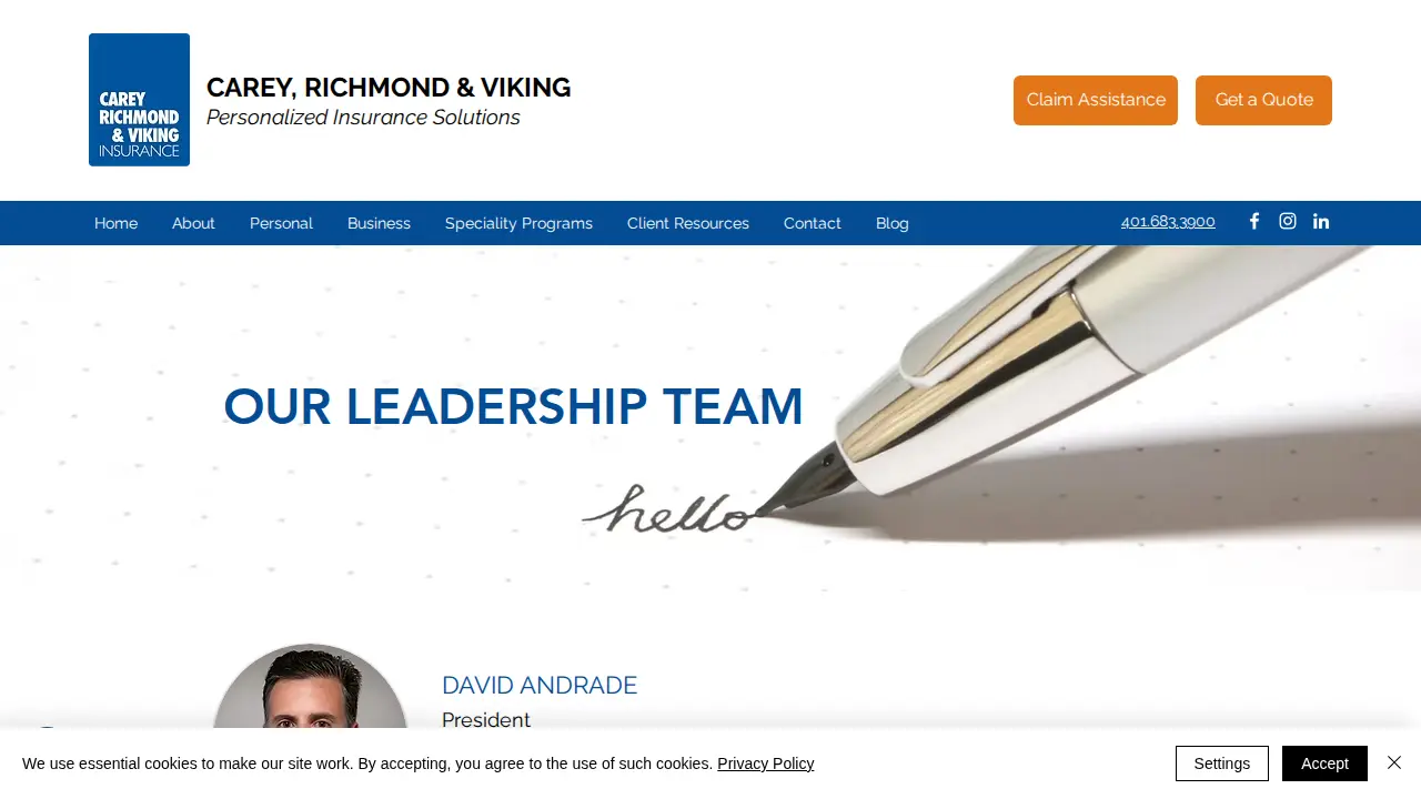 Carey, Richmond & Viking Insurance page