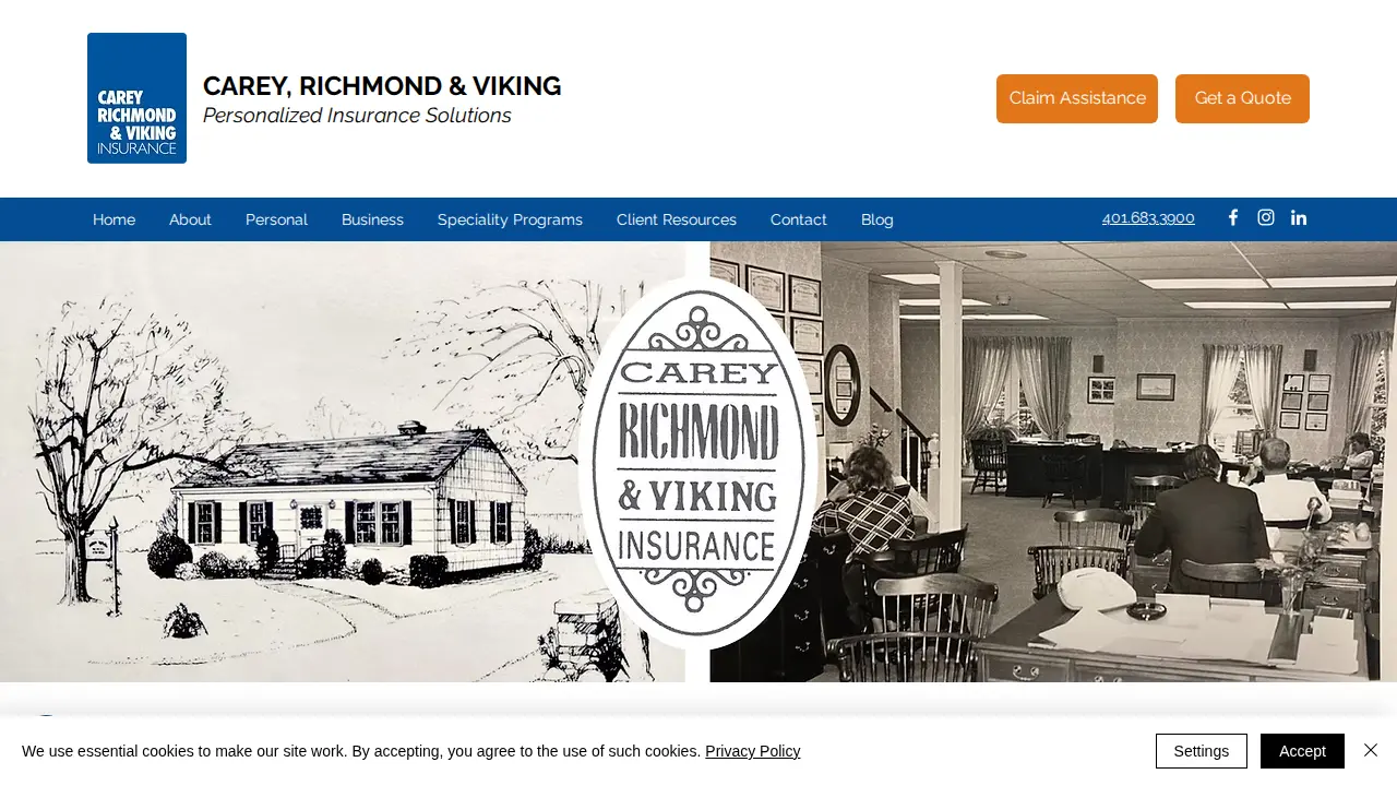 Carey, Richmond & Viking Insurance page