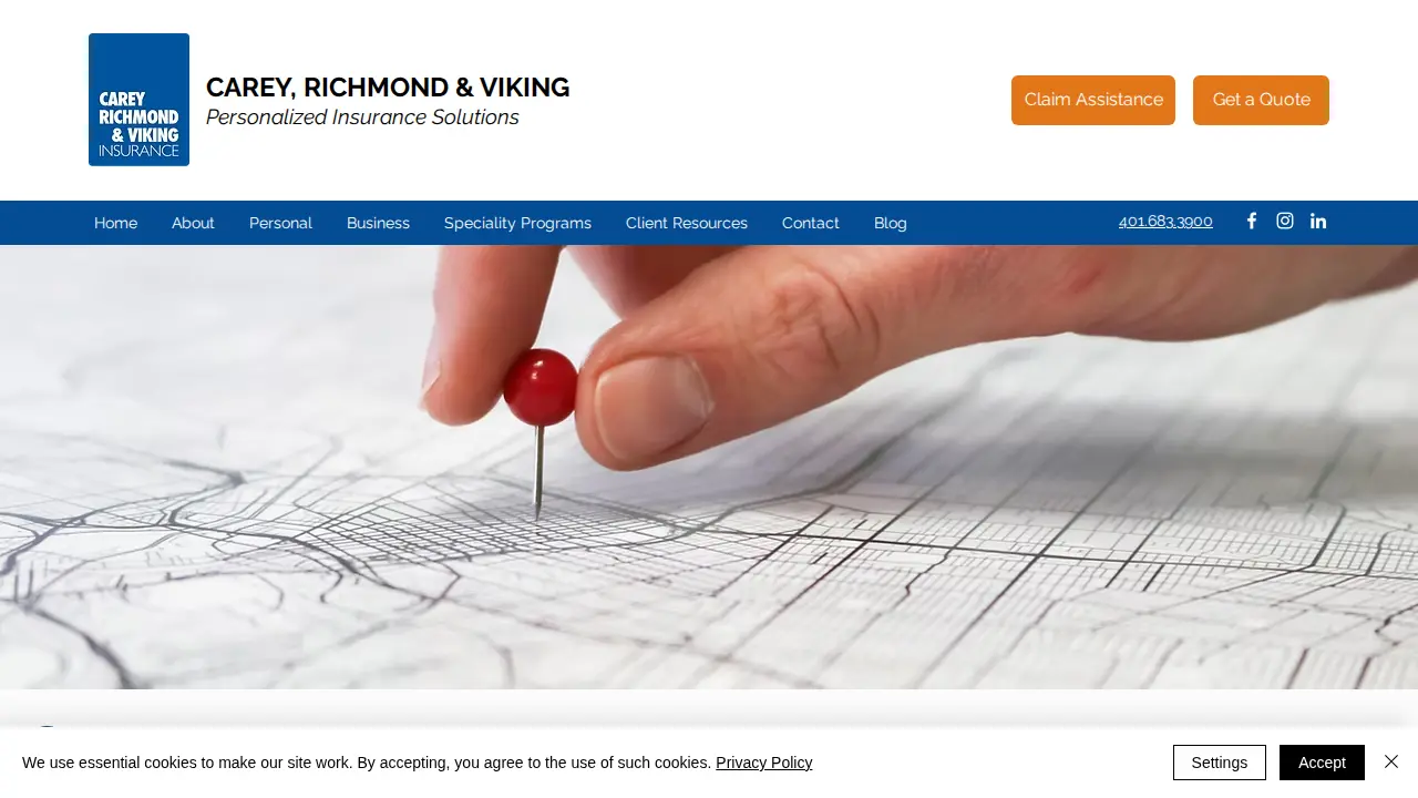 Carey, Richmond & Viking Insurance page