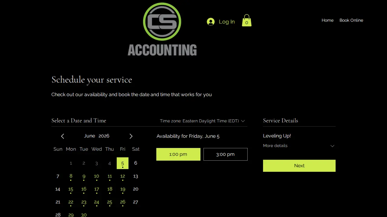 C.S. ACCOUNTING, LLC. page