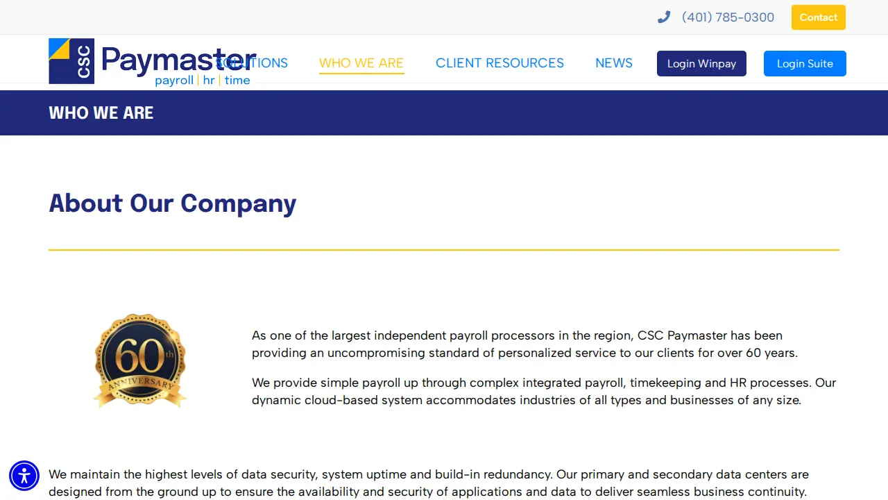 CSC Paymaster page