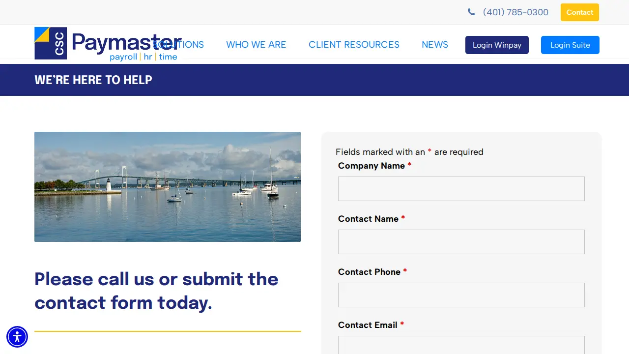 CSC Paymaster page