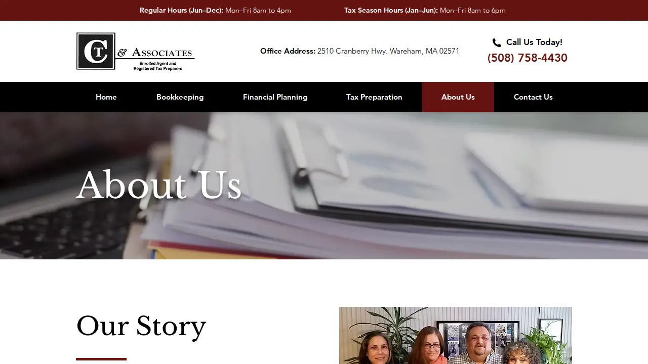 CT & Associates page