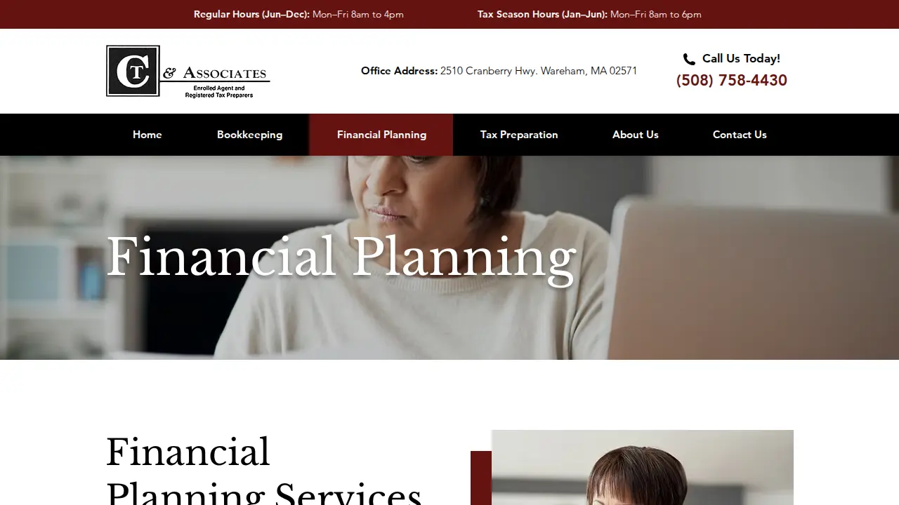 CT & Associates page