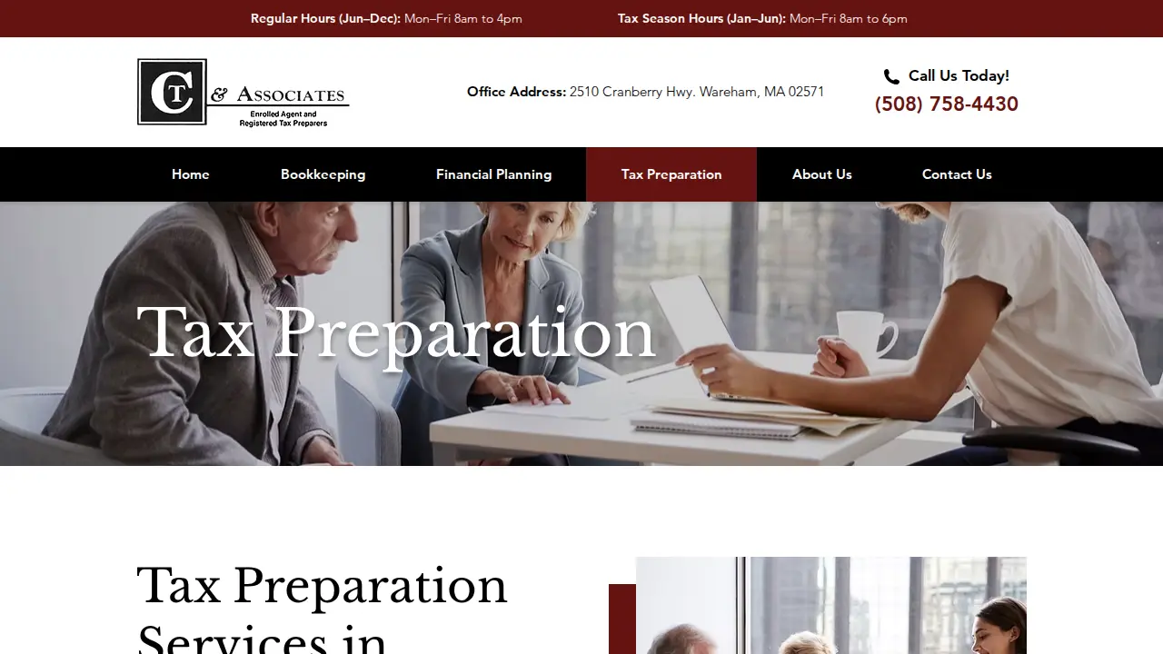 CT & Associates page