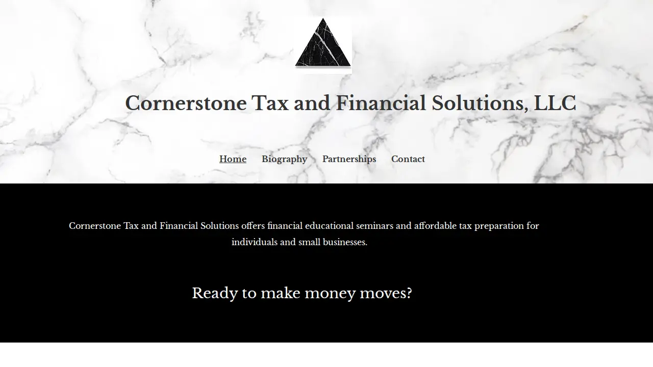 cornerstonetaxandfinancialsolutions page
