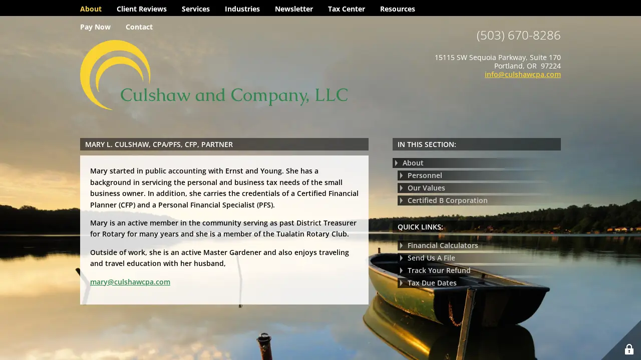 Culshaw and Company, LLC page