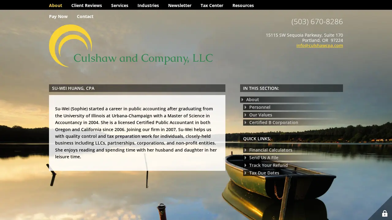 Culshaw and Company, LLC page