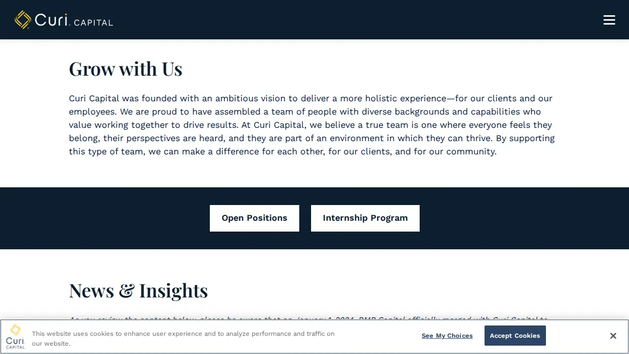 Curi Capital page