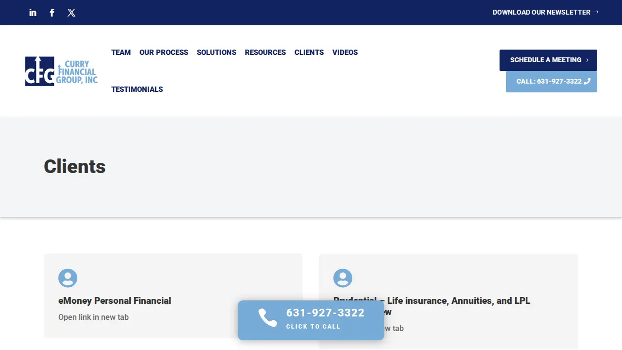 Curry Financial Group, Inc. - Matthew Curry, CFP®, ChFC®, CLU® page