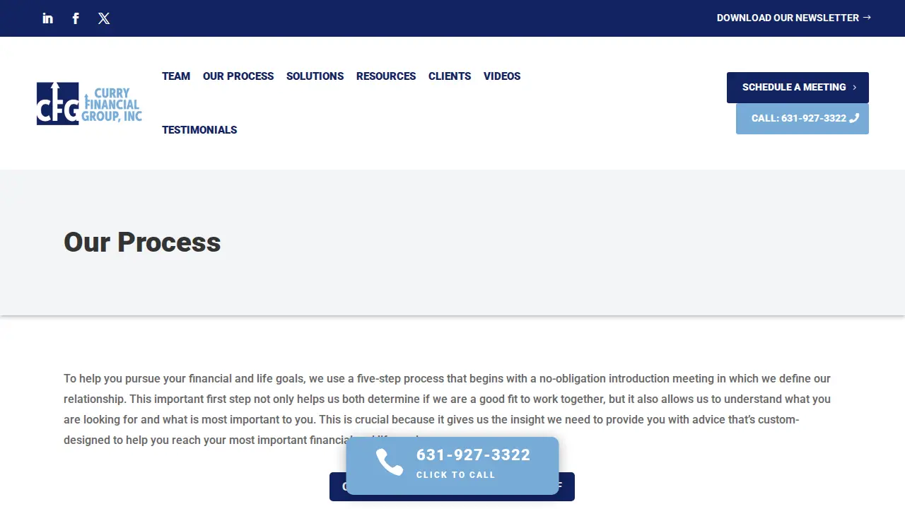 Curry Financial Group, Inc. - Matthew Curry, CFP®, ChFC®, CLU® page