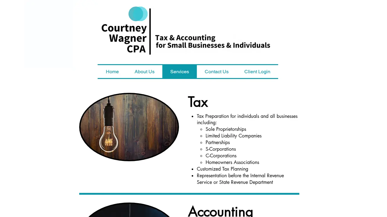 Courtney Wagner CPA LLC page