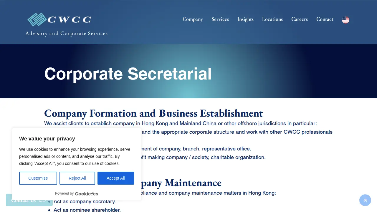 CWCC CPA Limited page