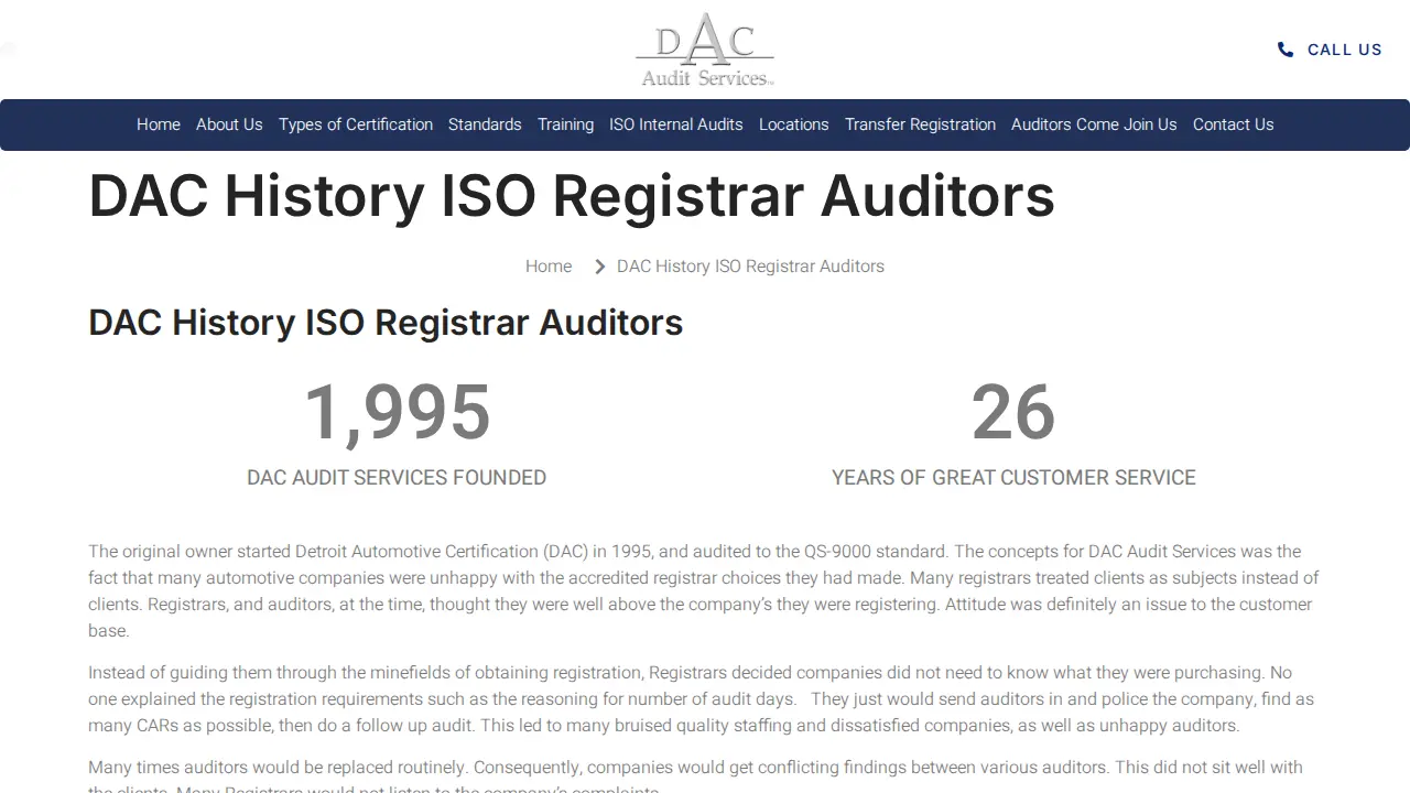 DAC AUDIT SERVICES, LL page