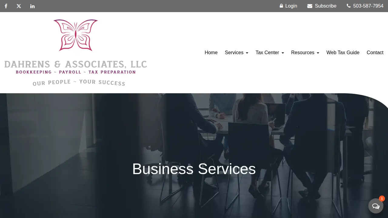 Dahrens & Associates LLC page
