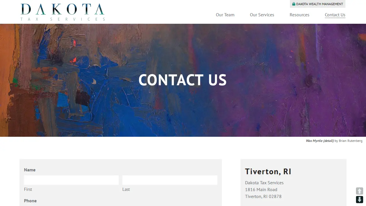 Dakota Tax Services page