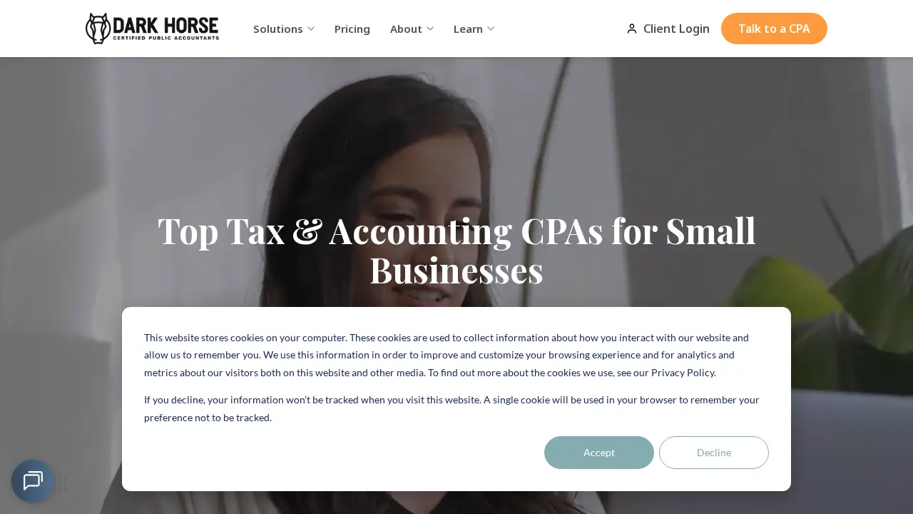 Dark Horse CPAs page