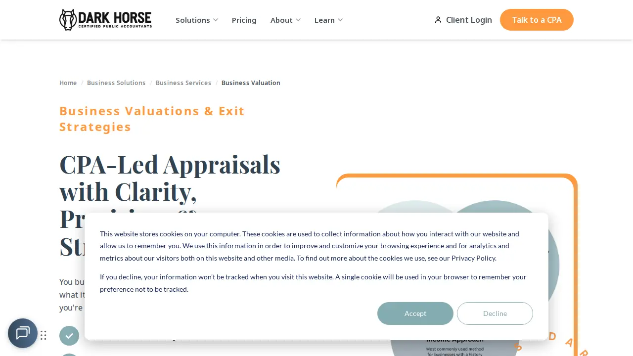 Dark Horse CPAs page