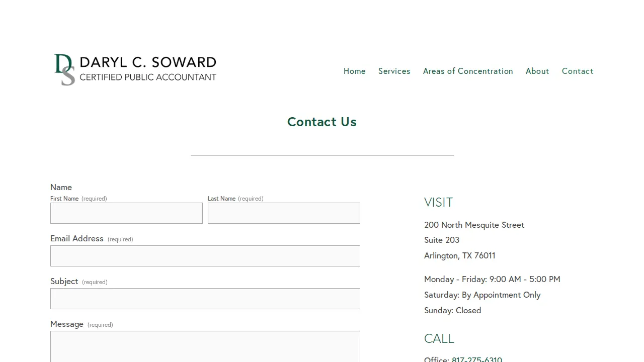 Soward Daryl C CPA page