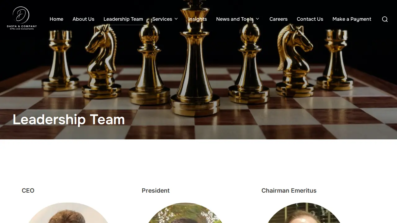 Dasta & Company CPAs and Consultants page