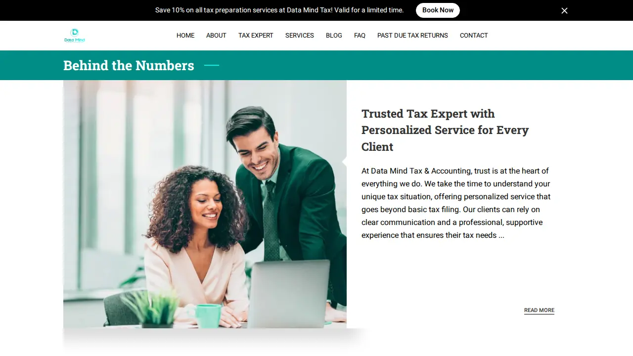 Data Mind Tax and Accounting page