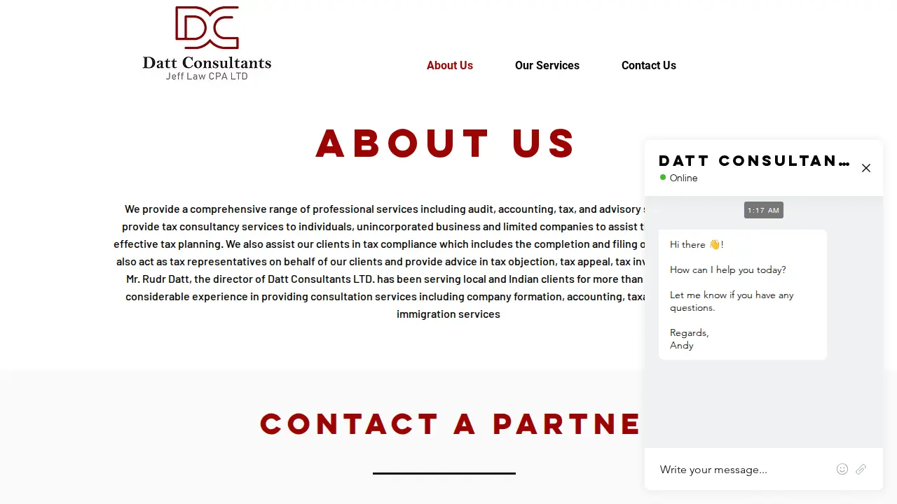 Datt Consultants LTD. page