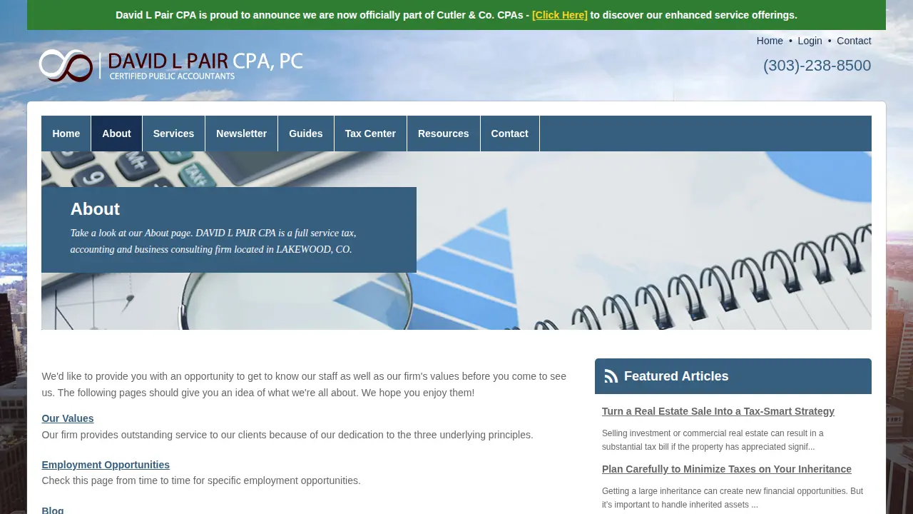 David Pair CPA page