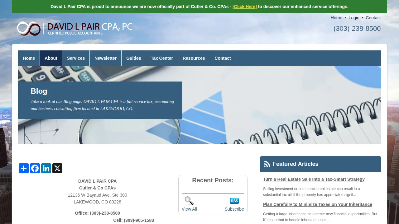 David Pair CPA page