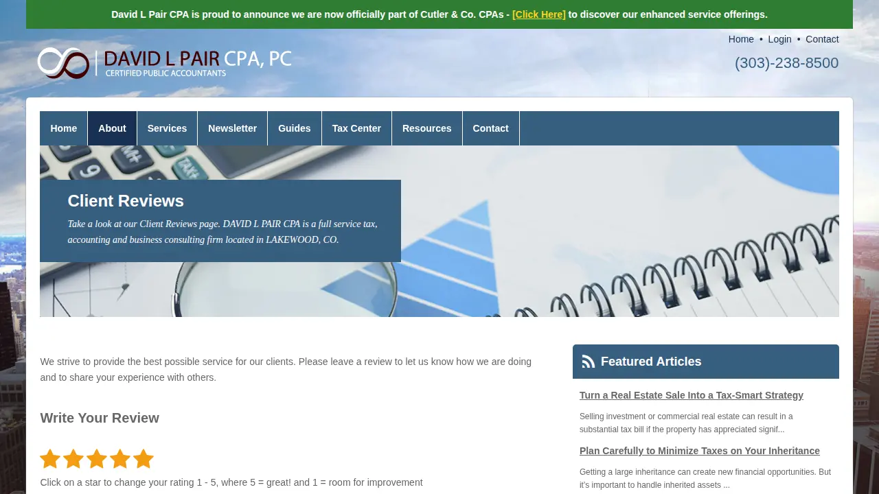 David Pair CPA page