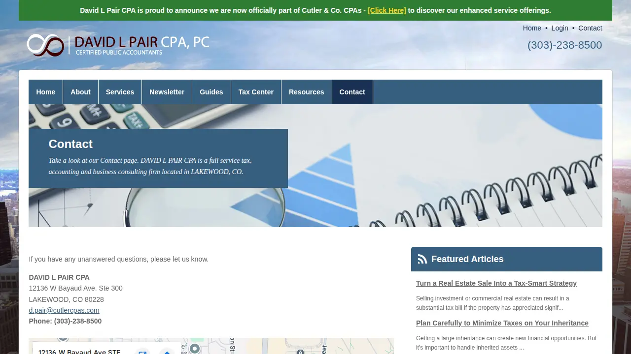 David Pair CPA page