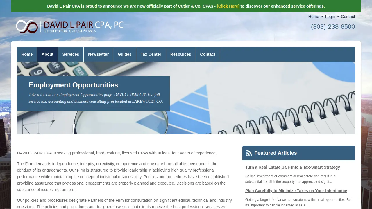 David Pair CPA page