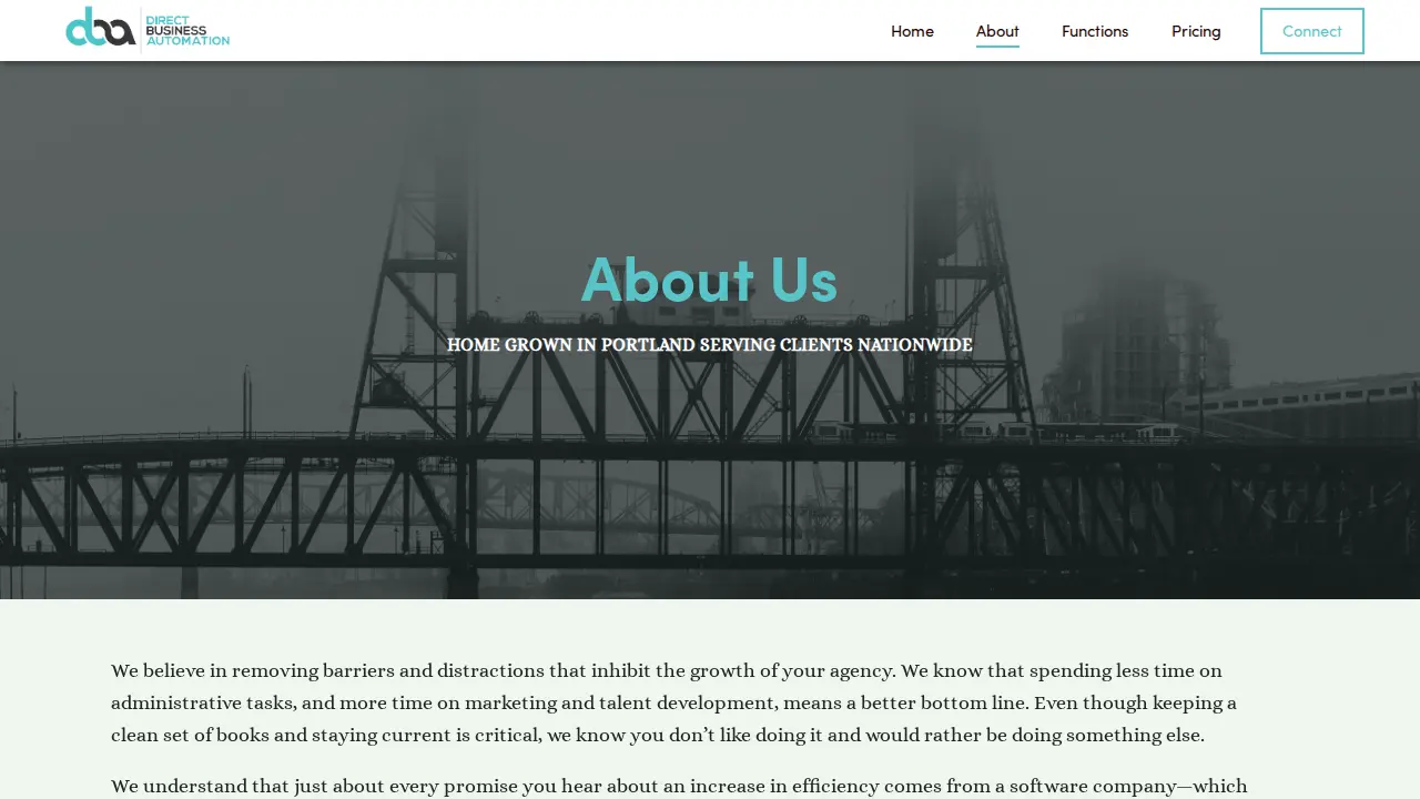 Direct Business Automation page