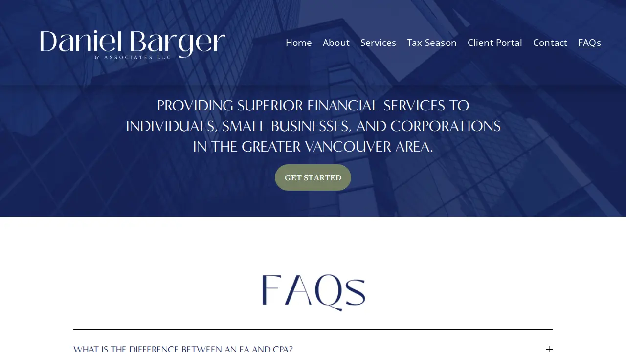 Daniel Barger & Associates LLC page