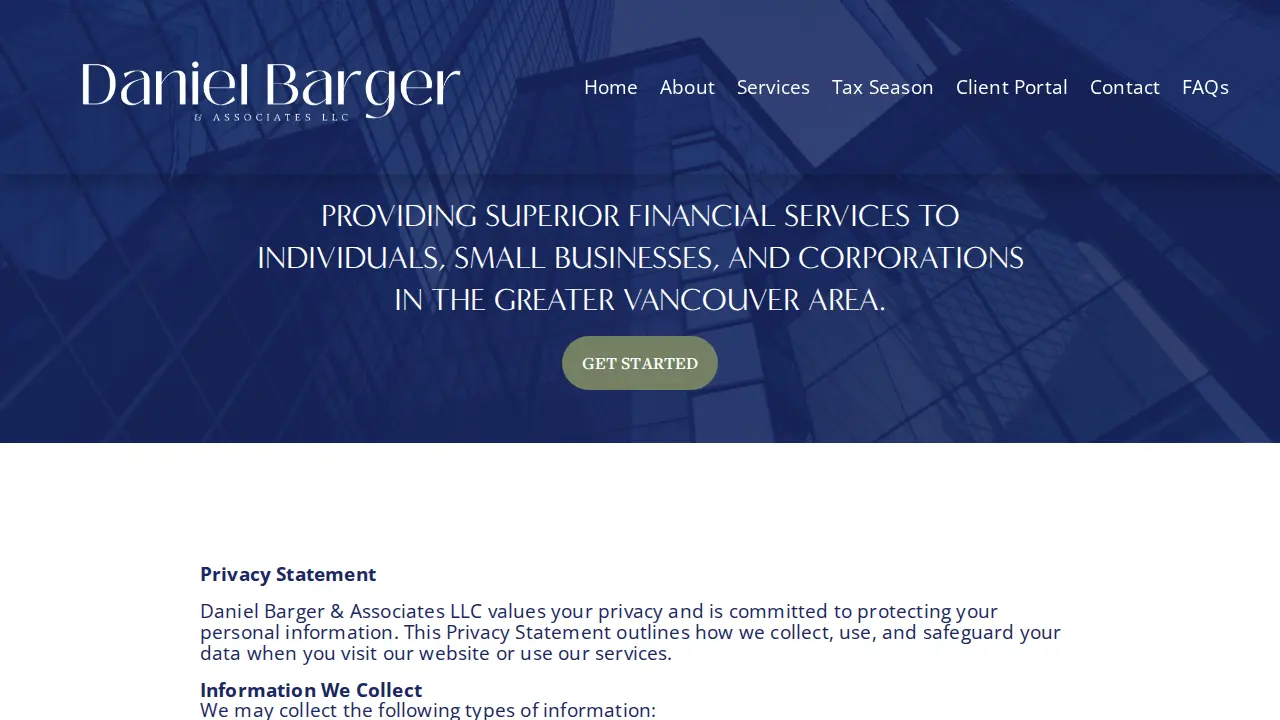 Daniel Barger & Associates LLC page