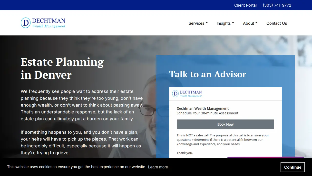 Dechtman Wealth Management page