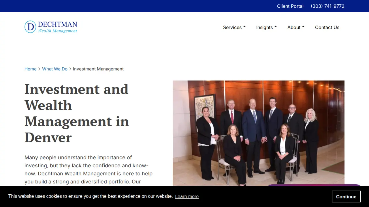 Dechtman Wealth Management page