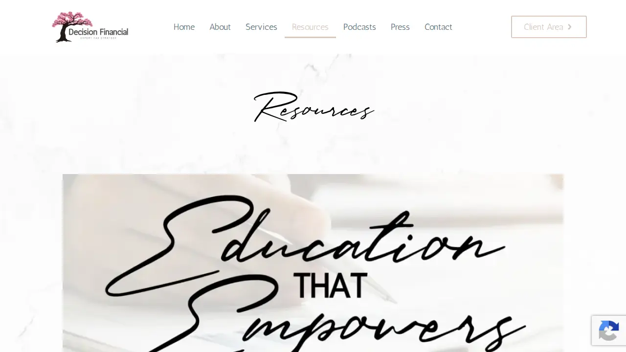 Decision Financial Services, Inc. page