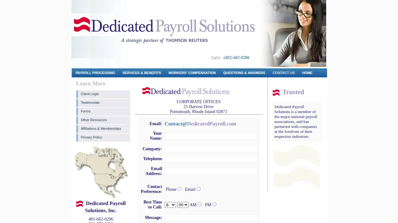 Dedicated Payroll Solutions page